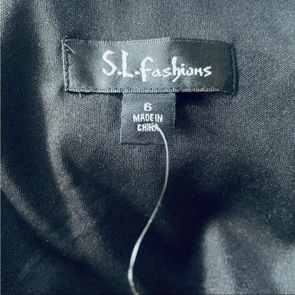 SL Fashions Purple Turquoise Floral Asymmetric Capelet mini Dress Chiffon Sz 6 - Picture 7 of 9